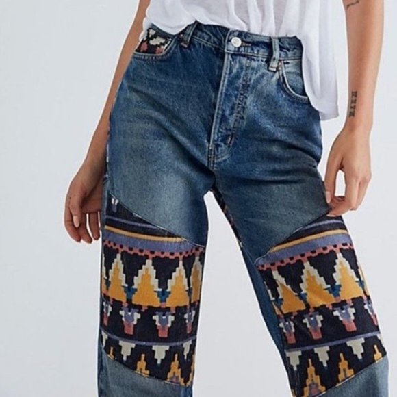 FREE PEOPLE WE THE FREE Rocky Mountain Straight Leg Jeans - Picture 3 of 8